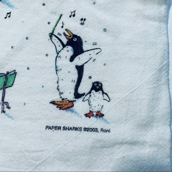 Flour Sack white towel penguins - Picture 4 of 6
